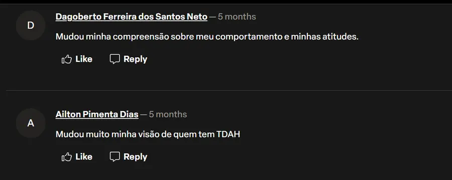 Comentários de Dagoberto e Ailton