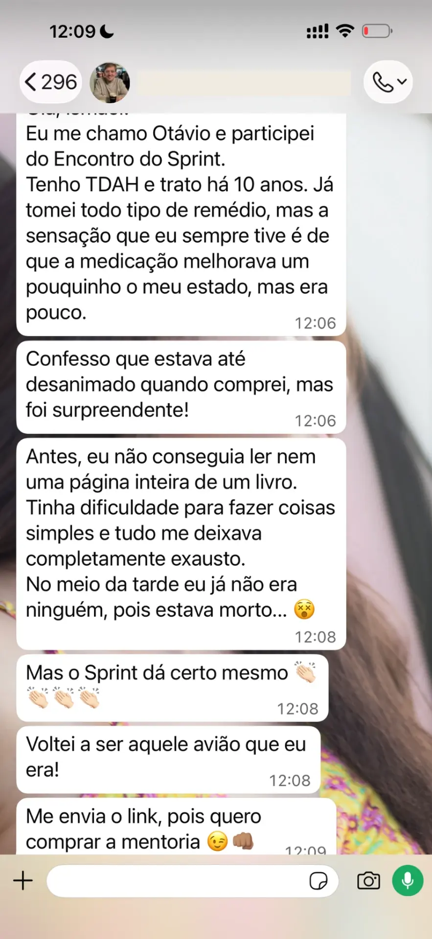 Depoimento de Otávio sobre o Sprint do Foco